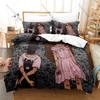 Oyasumi Punpun Fan Merch Duvet Cover + 2 Pillowcases, Exquisite Comic Art Print Bedding Set Comfortable Textile for Manga Lovers