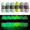 50g/Roll Glow In The Dark Luminous Velvet Yarn DIY Hand-Knitted 4mm