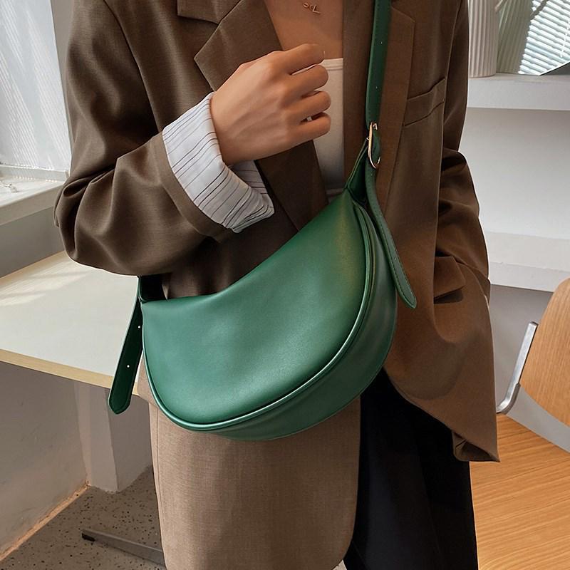 Женская сумка-полумесяц 2025 года с пельменями: Модный корейский дизайн, повседневная модная сумка-мессенджер