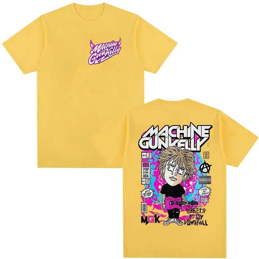 Rock Rap Machine Gun Kelly 2026 Tour Graphic TShirt Unisexs Vintage HighQuality Fashion TShirt Casual Loose Cotton TShirt