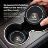 YOM1 2pcs Silicone Car Coasters Water Cup Slots Non-Slip Mat Drink Pads For Lexus RX350 IS250 CT200h ES250 ES300h NX300h IS200 GS300