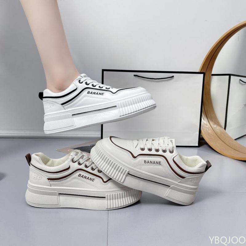 Модная обувь на толстой подошве Новая женская обувь Ретро с круглым носком кеды на шнуровке Повседневная модная удобная женская обувь Zapatos Mujer