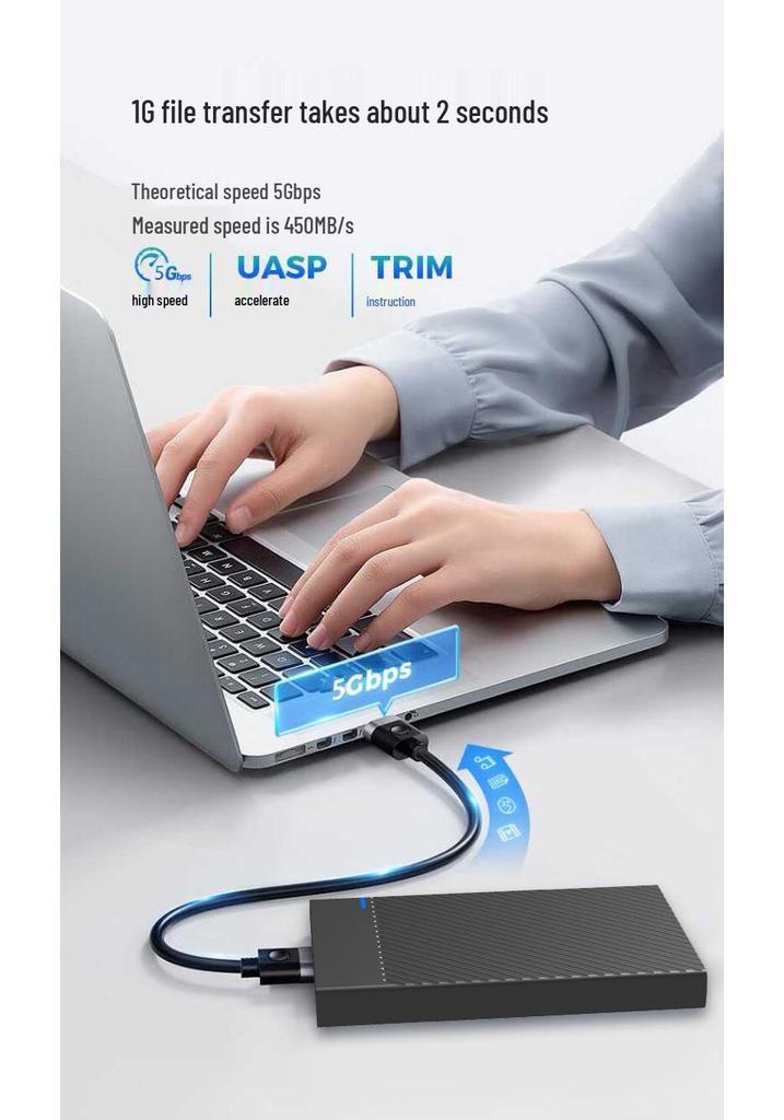 Корпус 2,5" USB 3.1 для механического жесткого диска для высокоскоростной передачи данных