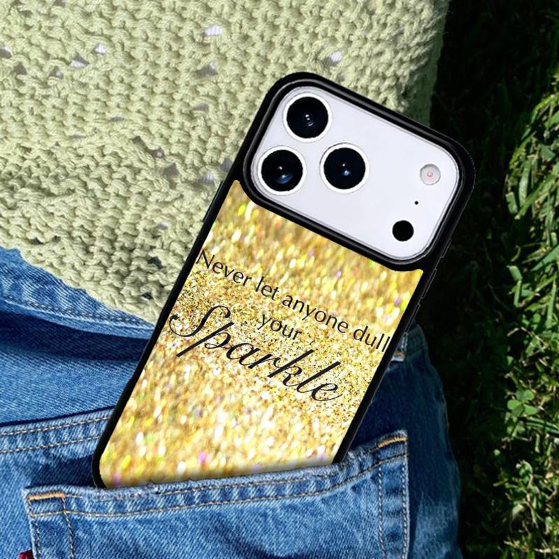SPARKLE INSPIRATION Phone Case For iPhone 17 AIR 16 Pro Max 15 14 Pro 11 12 13 Shockproof Silicone Cover