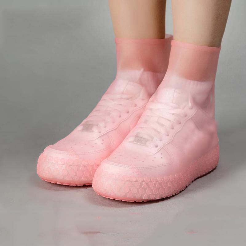 Силиконовый чехол для уличной обуви, латексный чехол для дождевых сапог, многоразовый пылезащитный чехол, водонепроницаемый, толстый, нескользящий, износостойкий, защитный чехол для ног