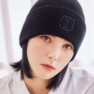 VARZAR VA 3D Квадратная шапка-бини Черная