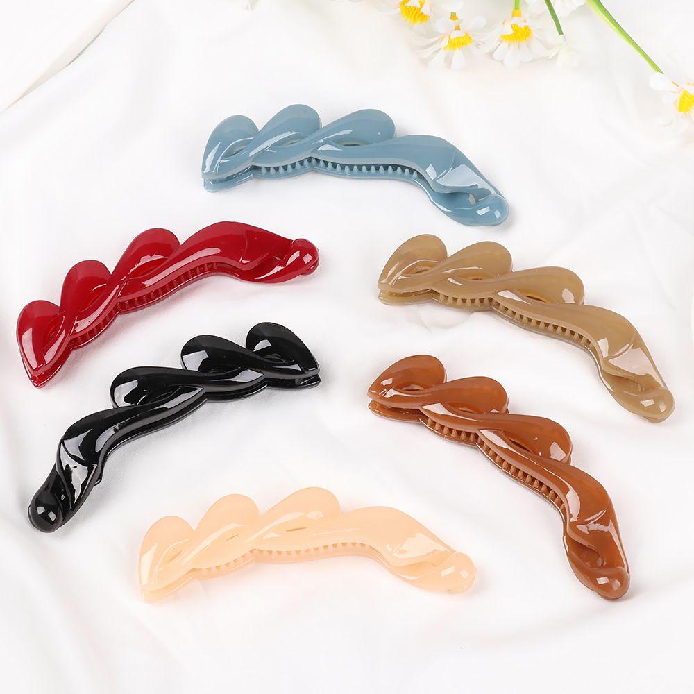 Стильные зажимы для волос Нескользящие акриловые заколки для волос Аксессуары для укладки Заколки для волос Банановые заколки для волос
