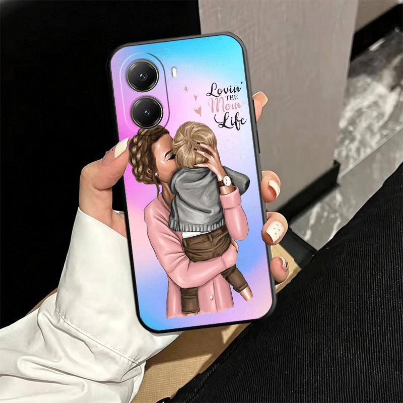 Чехол для телефона с дизайном 'Девочка Мама Малыш' Мягкий чехол для Xiaomi Poco X5 X6 X7 X8 Pro Max X3 F7 F8 Ultra M8 M7 M6 M5 Redmi 15 15C 14C 13C 1