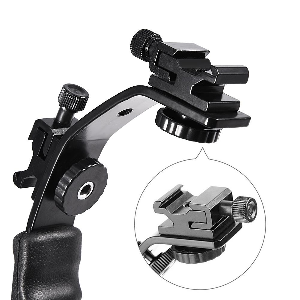 L Shaped Flash Bracket Holder Hot Shoe Mount for Flashlight DV Camcorder 120135 Film Camera