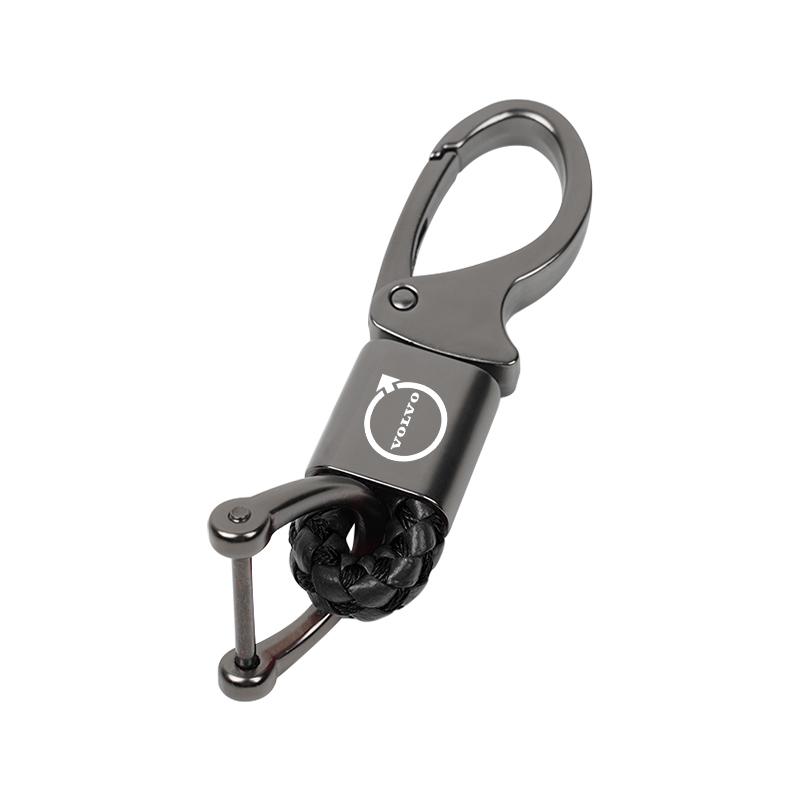 Super Fiber Weaving Rope Keychain Leather Key Chain Ring For Volvo XC90 V90 V60 XC60 V40 S80 S60 S90 C40 XC40 V70 XC70 C30 C70 WB9