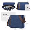 Canvas Shoulder A4 Messenger Crossbody Bag with Back Large Perfect for and Casual CC2432 Black CC-MAX Men's Bag, Size, Bag, 14-inch Capacity, Pocket,
