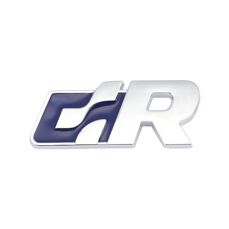 AABIO1 Car sticker Front Hood Grill SR 32 Emblem Auto Grille Badge for Volkswagen R Racing VW Sagitar Passat Golf Tiguan Touareg CC GR
