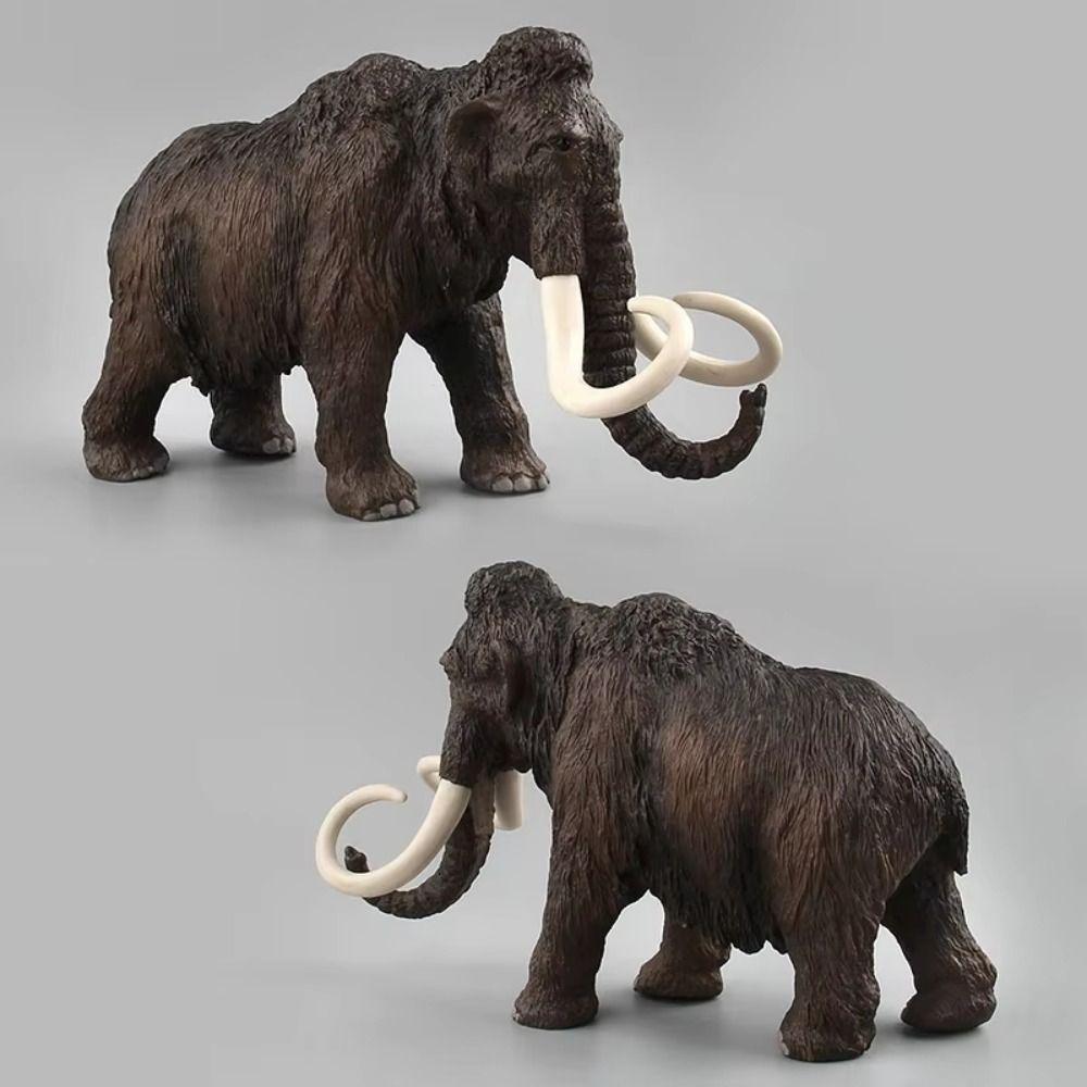 Collectible Simulation Elephant Action Figures Handmade Elephant Miniatures Figurine Children Toys