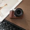 Получехол ручной работы из искусственной кожи для камеры Fujifilm XM5 Fuji X-M5, крышка с отверстием для аккумулятора снизу, со шнурком