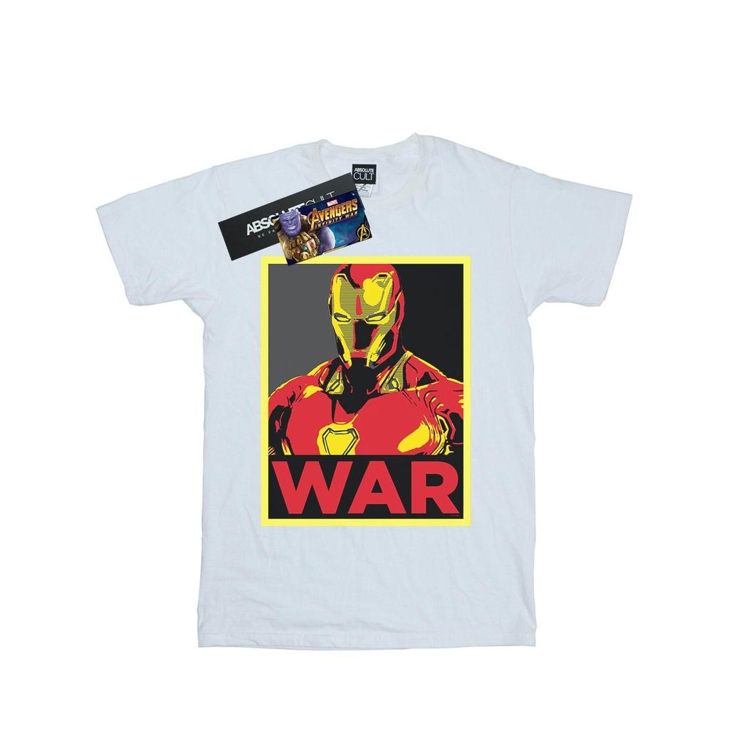 Marvel Мужская футболка Мстители Война бесконечности Железный человек Война