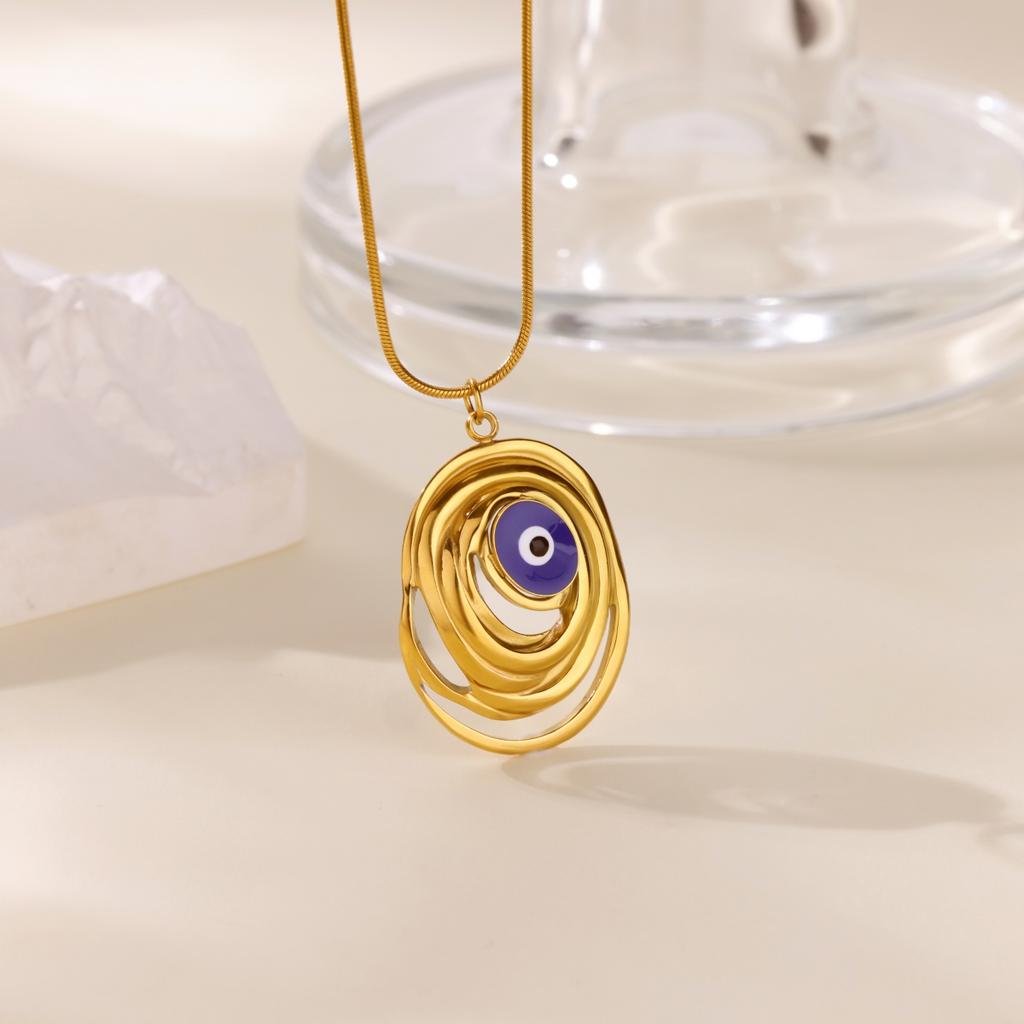 Нержавеющая сталь Подвеска Око Сатаны Ожерелье Для Женщин Ювелирные Изделия Цепочки на Ключицы Ожерелья Подарки Вечеринка