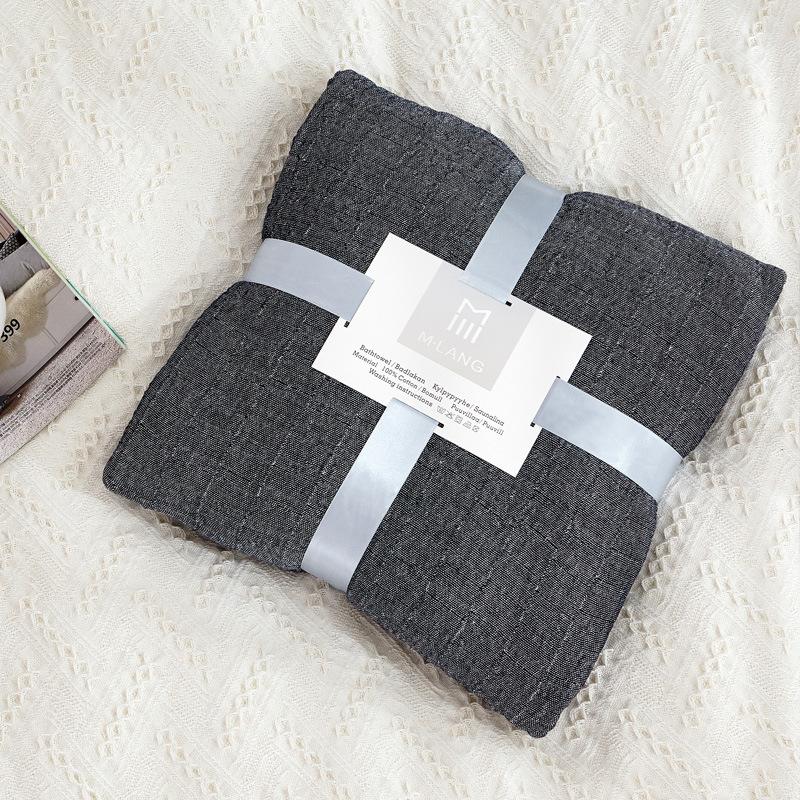 Colorful Muslin Gauze Blanket Solid Washing Cotton Wrinkle Summer Double Bed Cover Quilts Decorate Bedspread On The Beds 200*230