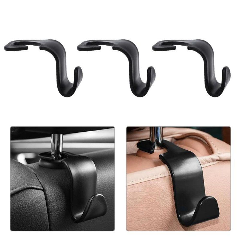 2/3PCS Mount Clips Headrest Holder Bag Hanger Car Accessories Storage Racks Car Back Seat Hooks