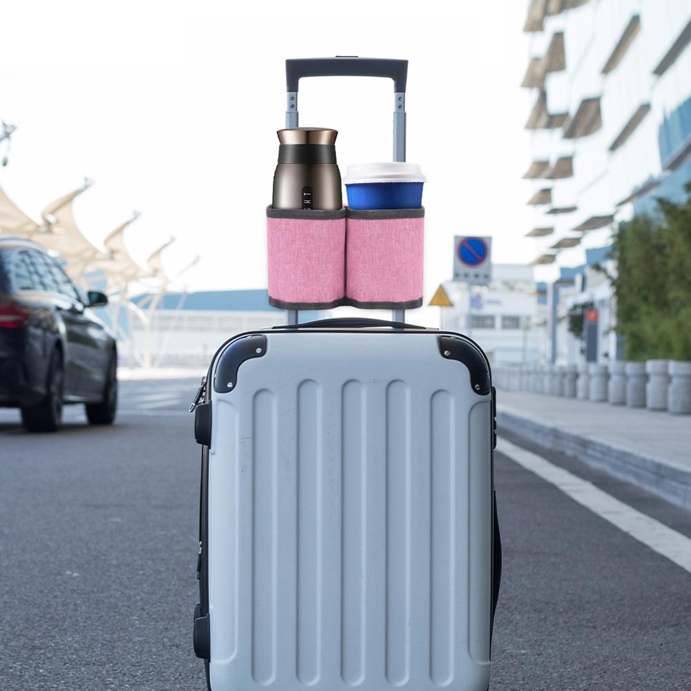 Luggage Armrest Water Cup Storage Bag Organizer Oxford Cloth Hanging Holder For Water Bottles Sundries