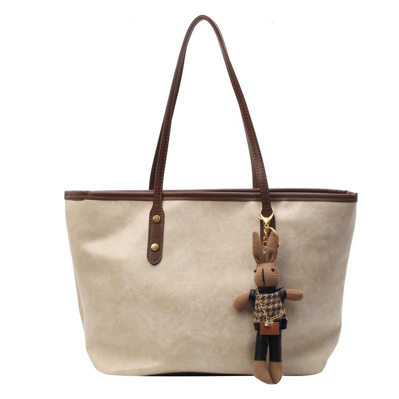 Простая повседневная сумка большой вместимости, женская универсальная сумка высокого класса через плечо, сумка-тоут для поездок на работу