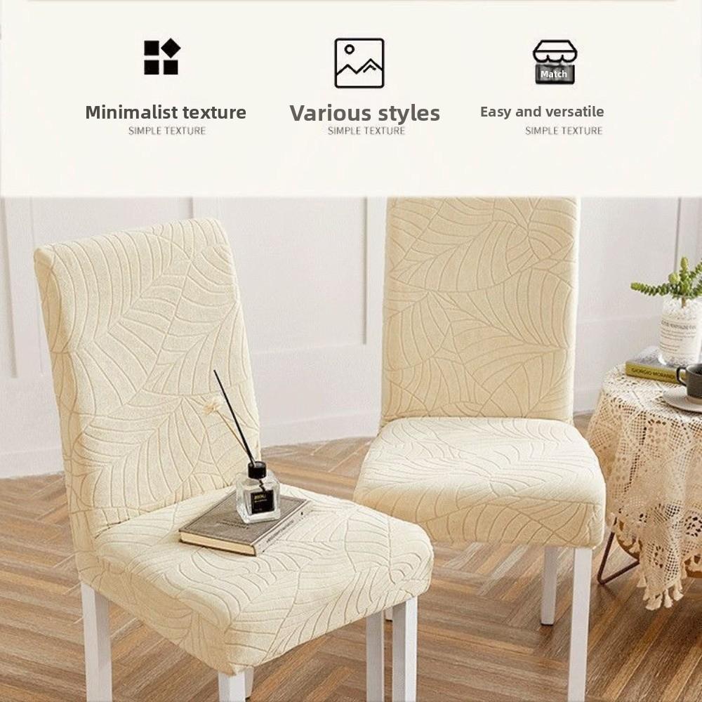New High Back Waterproof Chair Cover Stretch Jacquard Slipcover Dining Chair Cover Elastic Spandex Jacquard Chair Cover Home Use