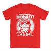 Crazy Goddammit Donut Funny Princess Cat T-Shirt Men Round Collar Cotton T Shirts  Short Sleeve Tee Shirt Summer Clothes