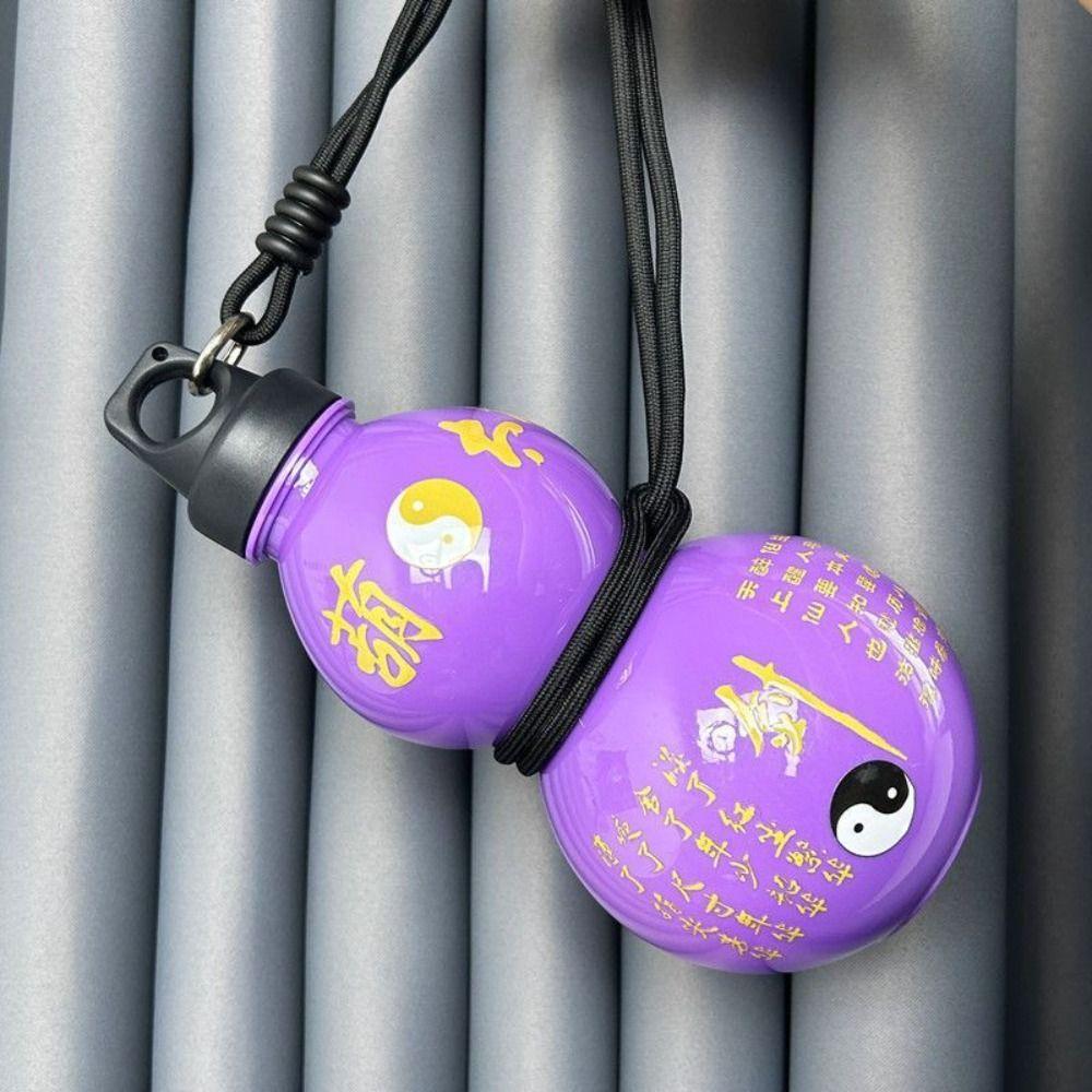Taoism Chinese Style Gourd Water Bottle Large Capacity 800ML Drink Bottle Portable Sticker DIY Kettle Sport