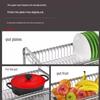 Yunshuang 304 Stainless Steel 2-Tier Kitchen Dish Drying Rack, 42cm Short