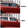 For Volvo XC40 2019 2020 2024 2024 Chrome Window B C Pillar Strip Cover Trim Stainless Steel Car Center Pillars Sticker
