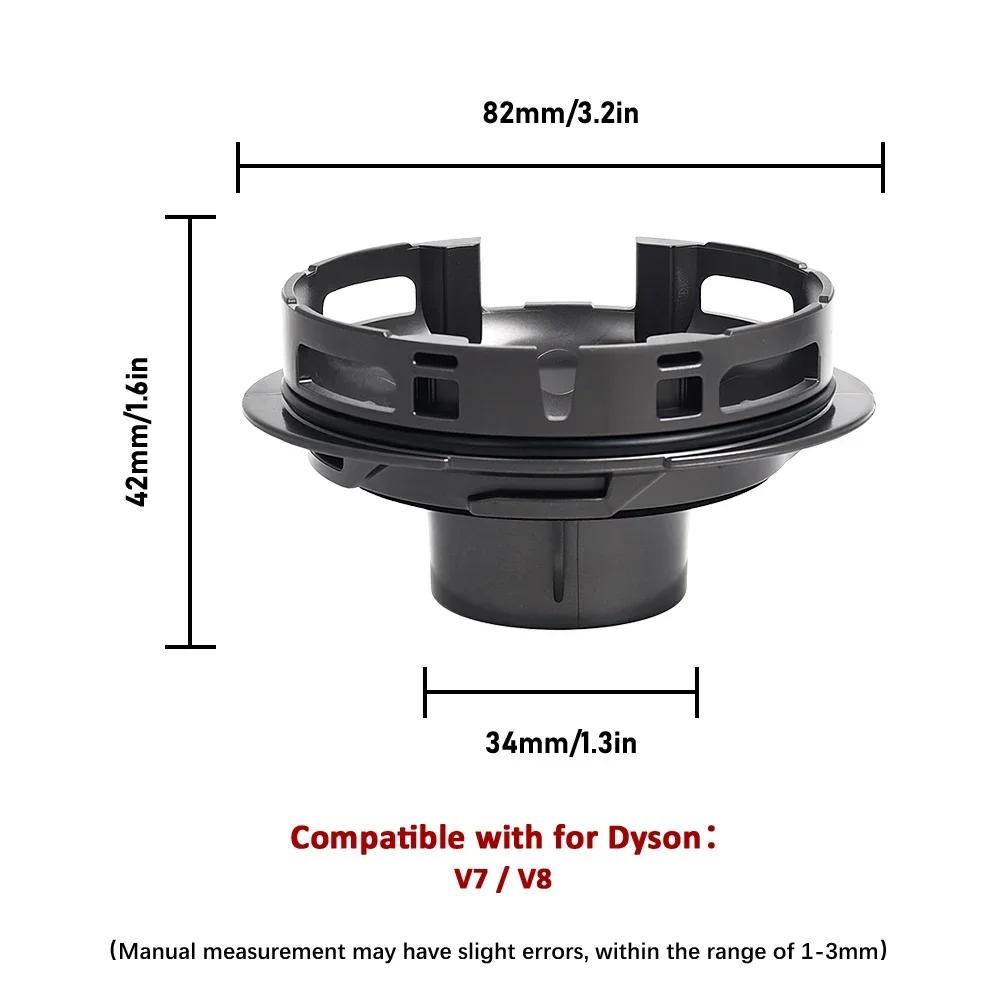For Dyson V7 V8 Vacuum Cleaners Replacement Pre-Filter and Post- Filter Bottom Lid Top Fixed Sealing Ring of Dust Accessories