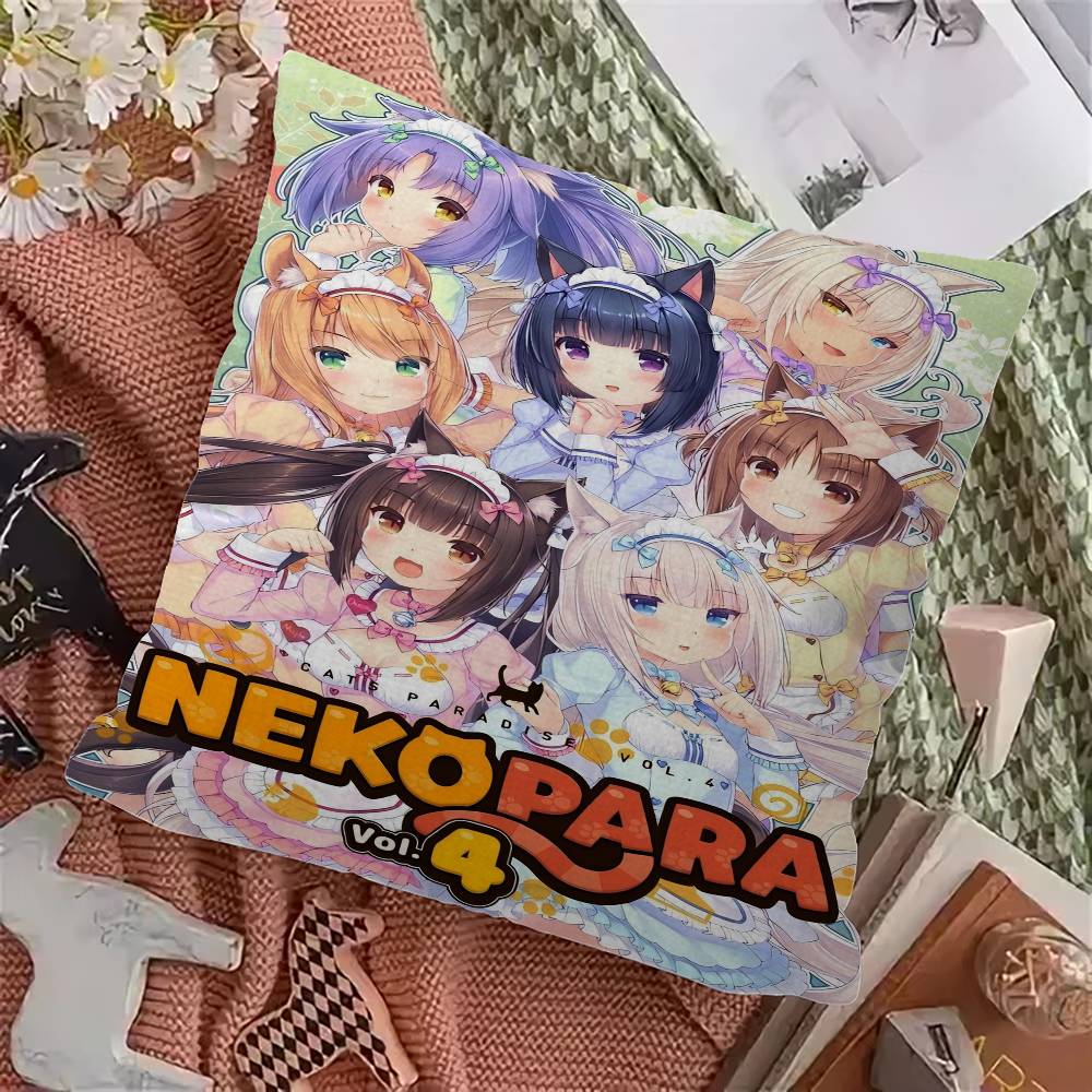 N-Nekopara Игра Горничная Аниме Наволочка Мультяшный Подарок Чехол для Подушки Спальня Дом Диван Стул Сиденье Декор Наволочка