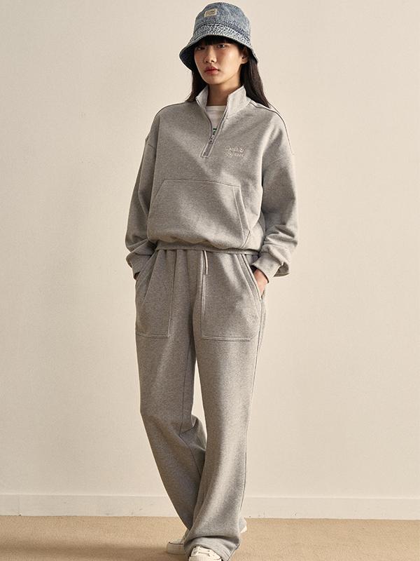 HELEMENT Women'S Wide Sweatpants (M/Grey)