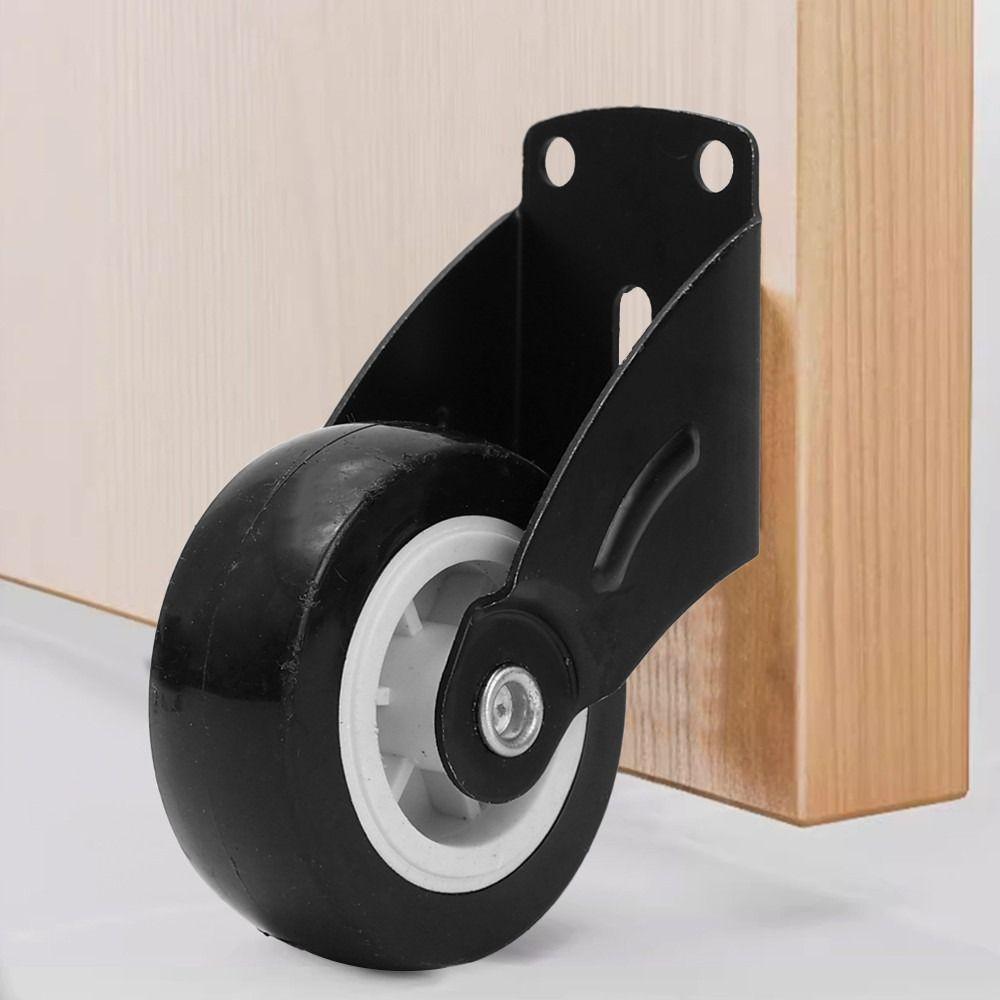 1/2Pcs Side Mounted Directional Roller Mobile Gate Casters Durable Furniture Caster