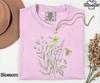 Comfort Colors® Wildflower Shirt, Flower Shirt, Nature Shirt, Floral Cottagecore Shirt, Botanical Shirt, Gift For Gardener, Wild Flower Tee