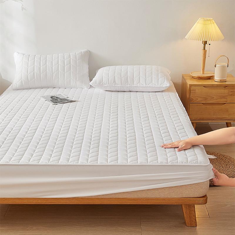 Водонепроницаемый наматрасник Стеганые покрывала Белый Простыня на резинке чехол для матраса Домашнее покрывало Эластичная простыня(Нет наволочки)
