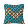 Ethnic Tribal Geometric Ankara African Print Throw Pillow Case cm for Living Room Cushion Cover Velvet Polyester Pillowcase