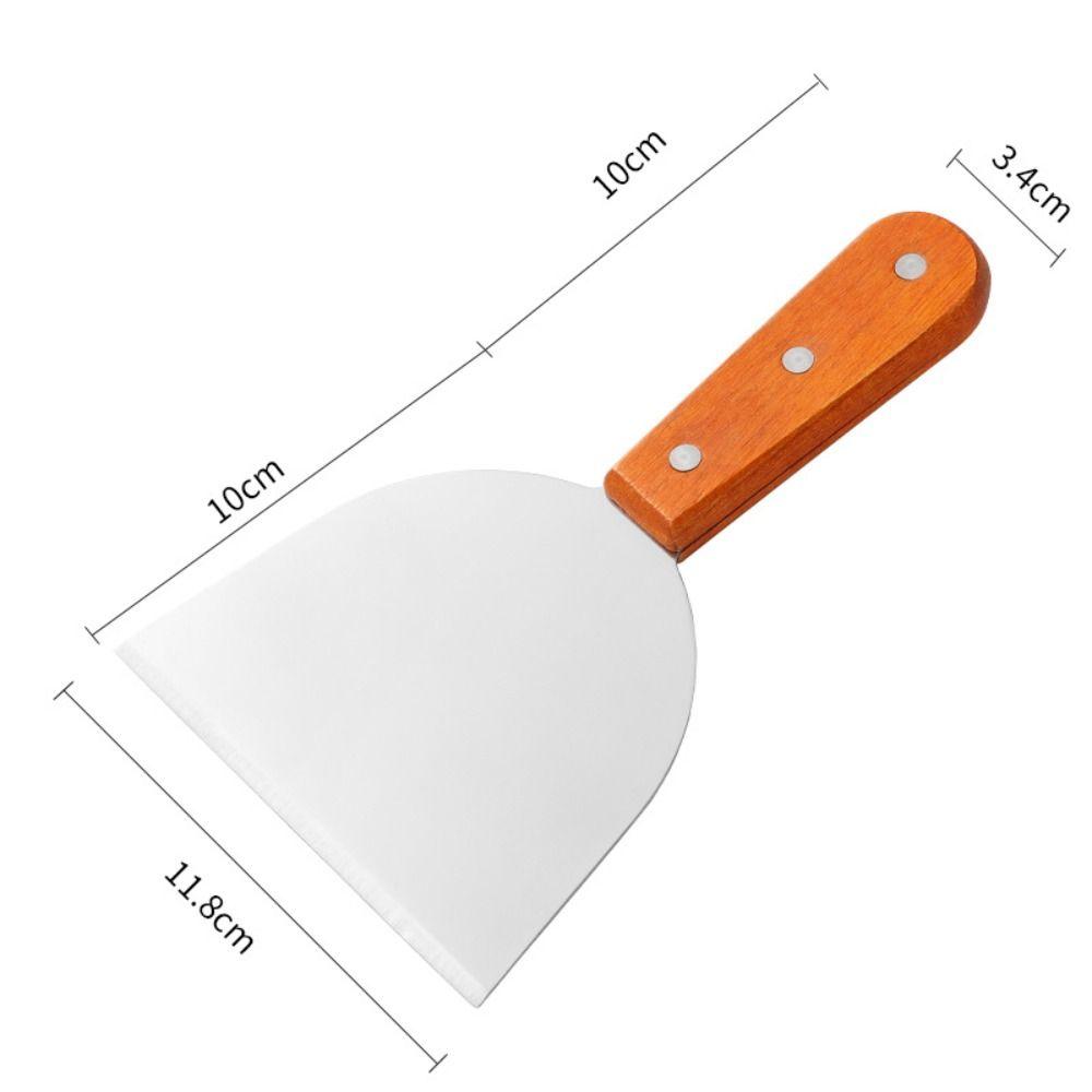 Stainless Steel Steak Spatula Rust-proof Pancake Turner BBQ Utensils Barbecue Shovel Teppanyaki