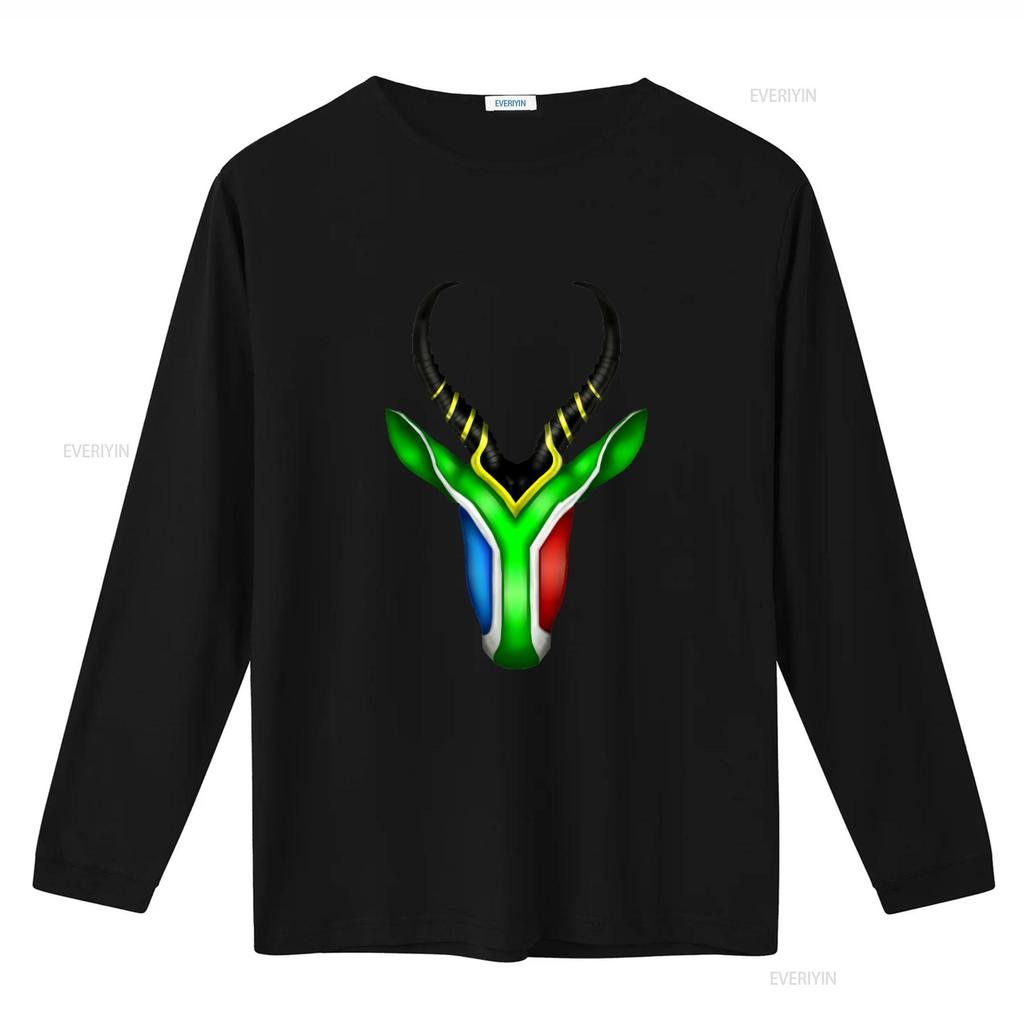 South Africa Springbok Print T Shirt Unique Design Comfortable Fabric Perfect for Sports and Casual Wear vintage Washed