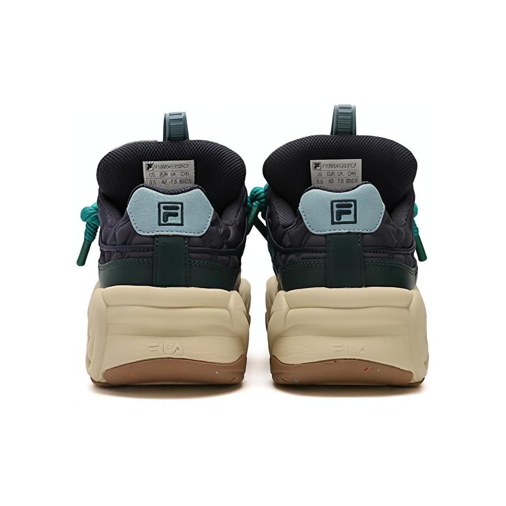 Fila Brook LV Ткань Синтетическая кожа Удобные Прочные Дышащие Низкие Повседневные Кроссовки Мужские синий зеленый F12M341202FCF