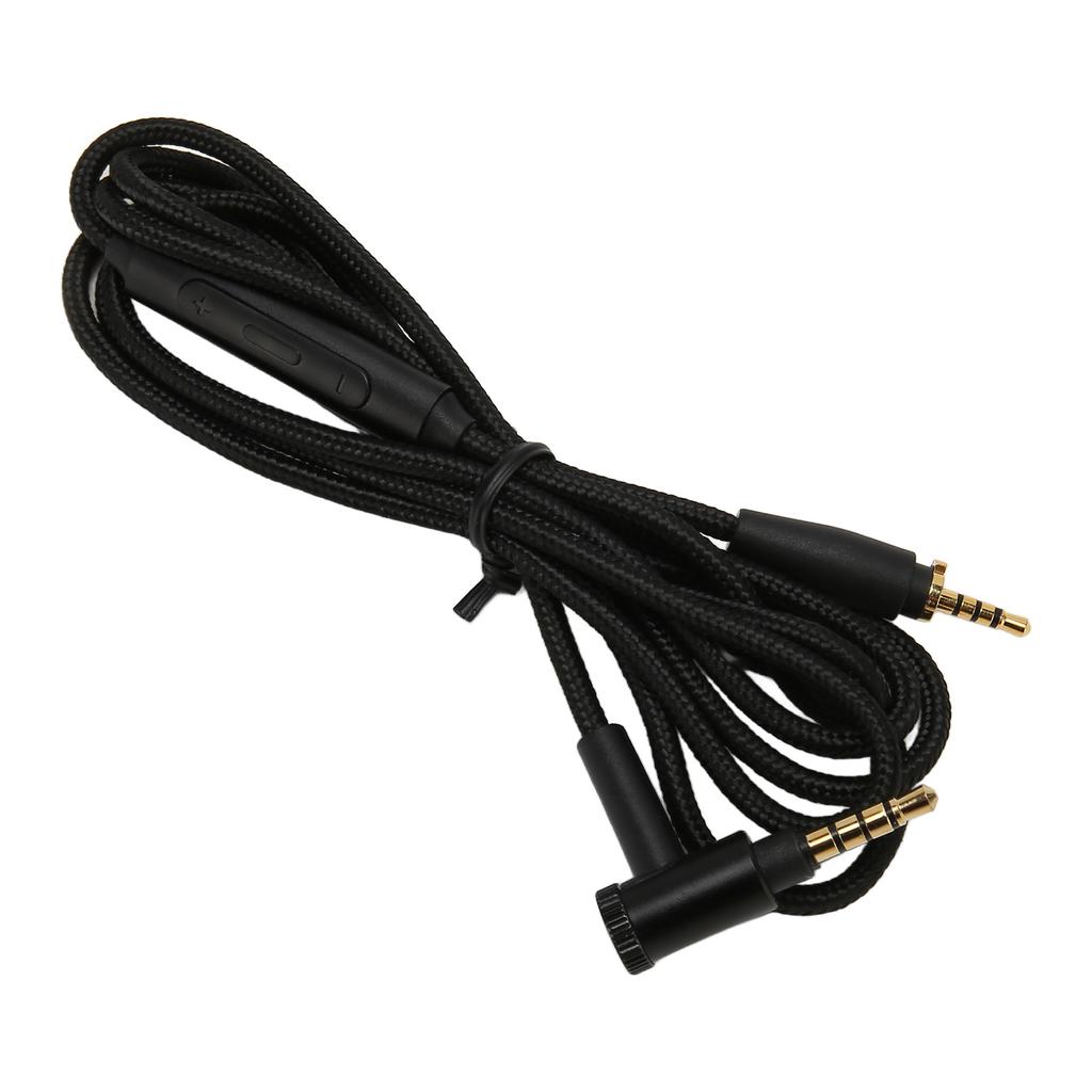 Сменный кабель для наушников OFC 90-градусный штекер под прямым углом Улучшенный провод для наушников с микрофоном для наушников Sennheiser 1,5 м