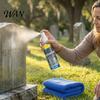 Black Stain Remover Tombstone Headstone Restoration And Cleaning Spray, Monument Cleaner for Granite Marble Cemetery Memorials, Gentle Stone Care Way