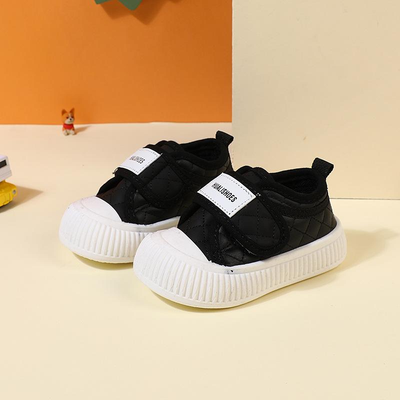 Весенне-осенняя модная прогулочная обувь на липучке для мальчиков. Нескользящая и противоударная повседневная обувь для девочек.