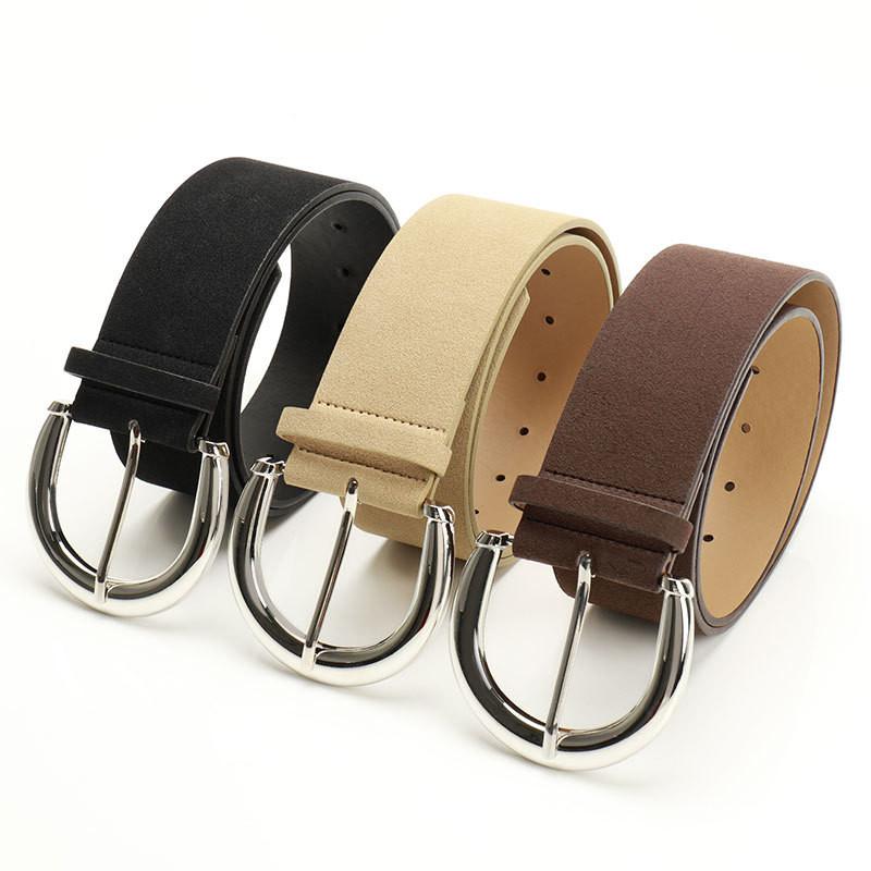 Womens Chic Faux Leather Belt With Alloy Buckle For Summer Fashion