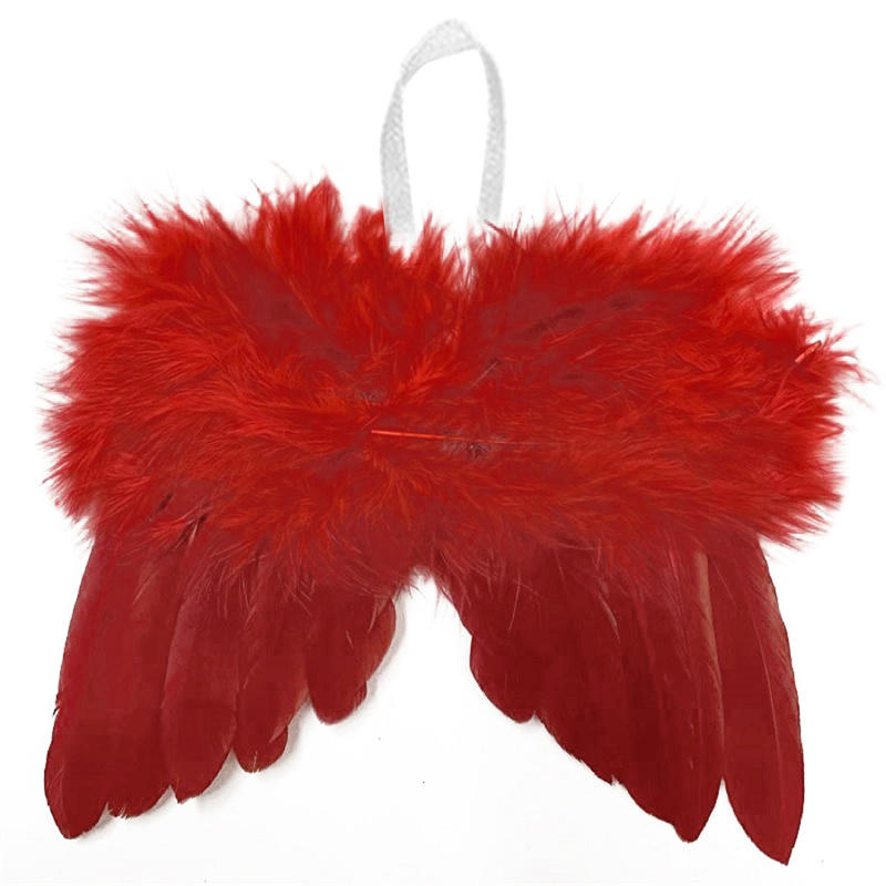 Feather Wing Decor Exquisite Lovely Chic Angel Christmas Tree Decoration Hanging Ornament Home/Party/Wedding/Propose Ornaments