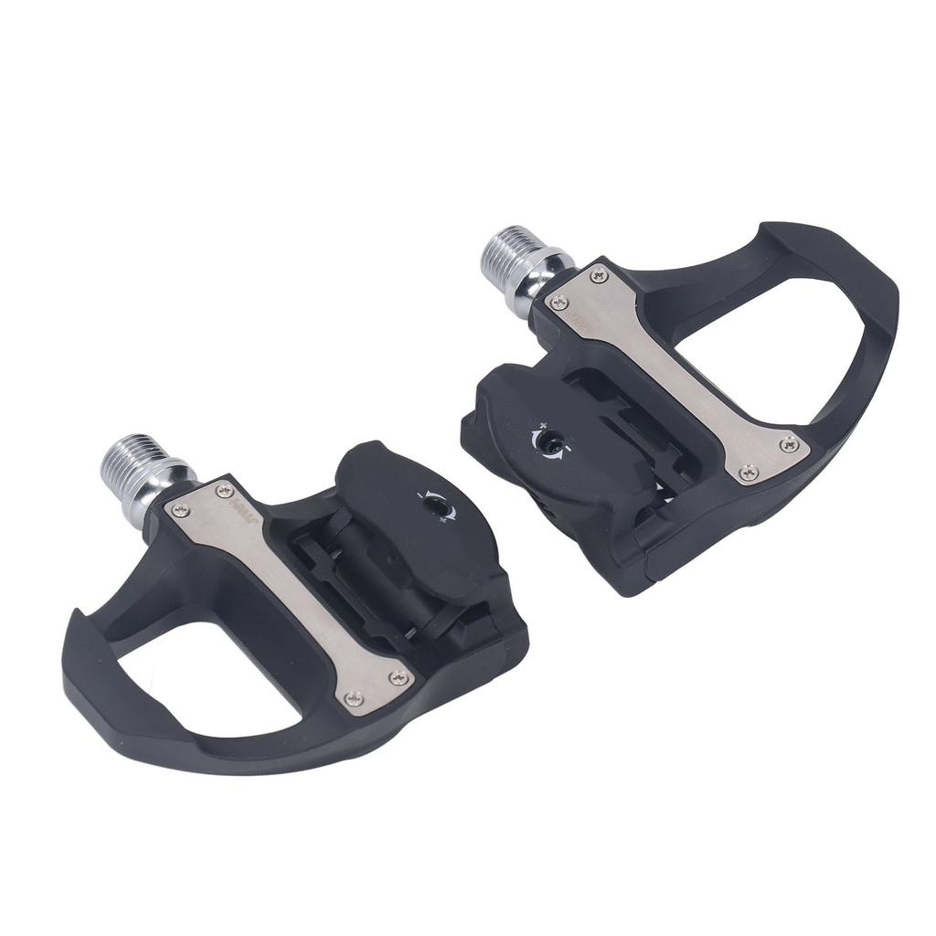 Bicycle Locking Pedals Aerodynamic Cycling Bearing Cleats Self Locking Pedal with Cleats Set for
