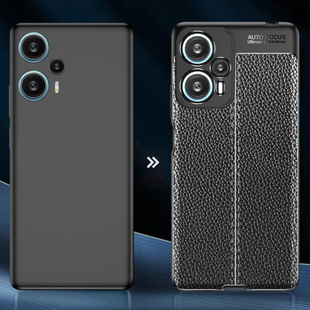 Для Xiaomi Redmi Note 12 Turbo/Poco F5 5G Гибкий ТПУ Чехол для телефона Текстура личи Защитный чехол для телефона