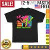 The Official MTV Logo with Retro Palms In Paradise Vintage T Shirt Men Women Kid