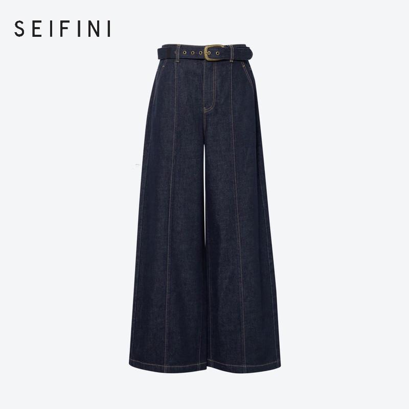 SEIFINI Women's Straight Wide-Leg Jeans