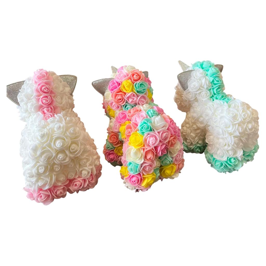 Q-FLA Rose Unicorn White Blue Gift 804540