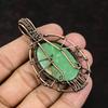 Tree Of Life Chrysoprase Pendant Copper Wire Wrapped Jewelry Gemstone Jewelry Gift For Her Gift For Mom Chrysoprase Jewelry Designer Pendant
